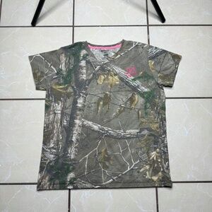 Real tree pink and camo shirt